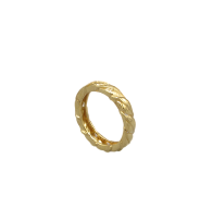 Leaf crown eternity ring